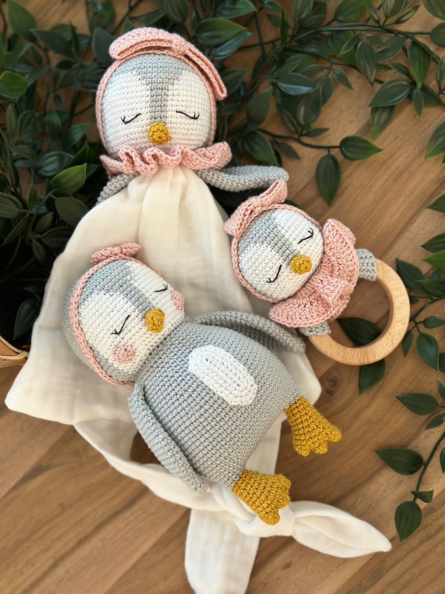 Handmade Crochet Penguin Set