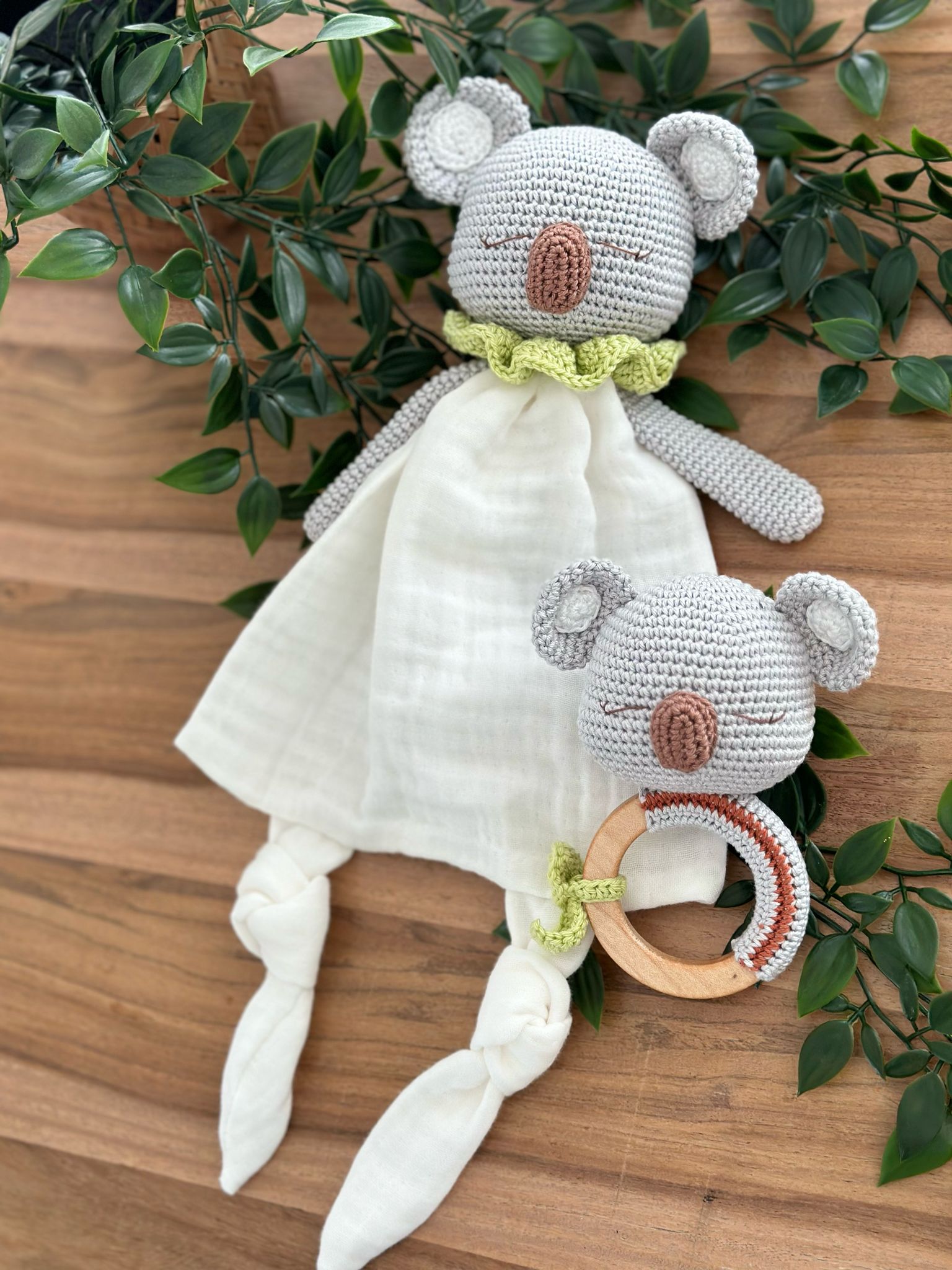 Koala Handmade Crochet Baby Comfort Set