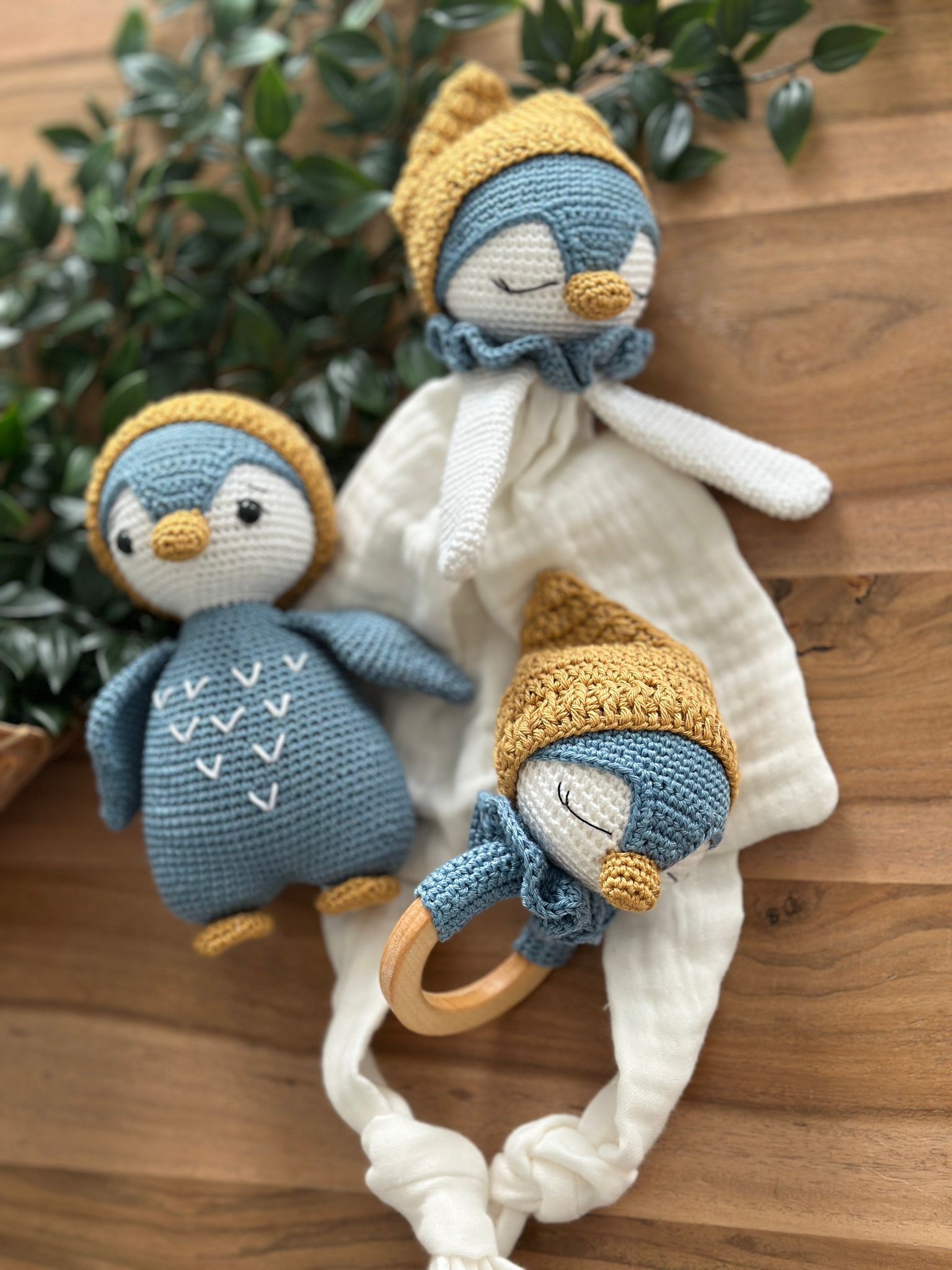 Handmade Crochet Penguin Set