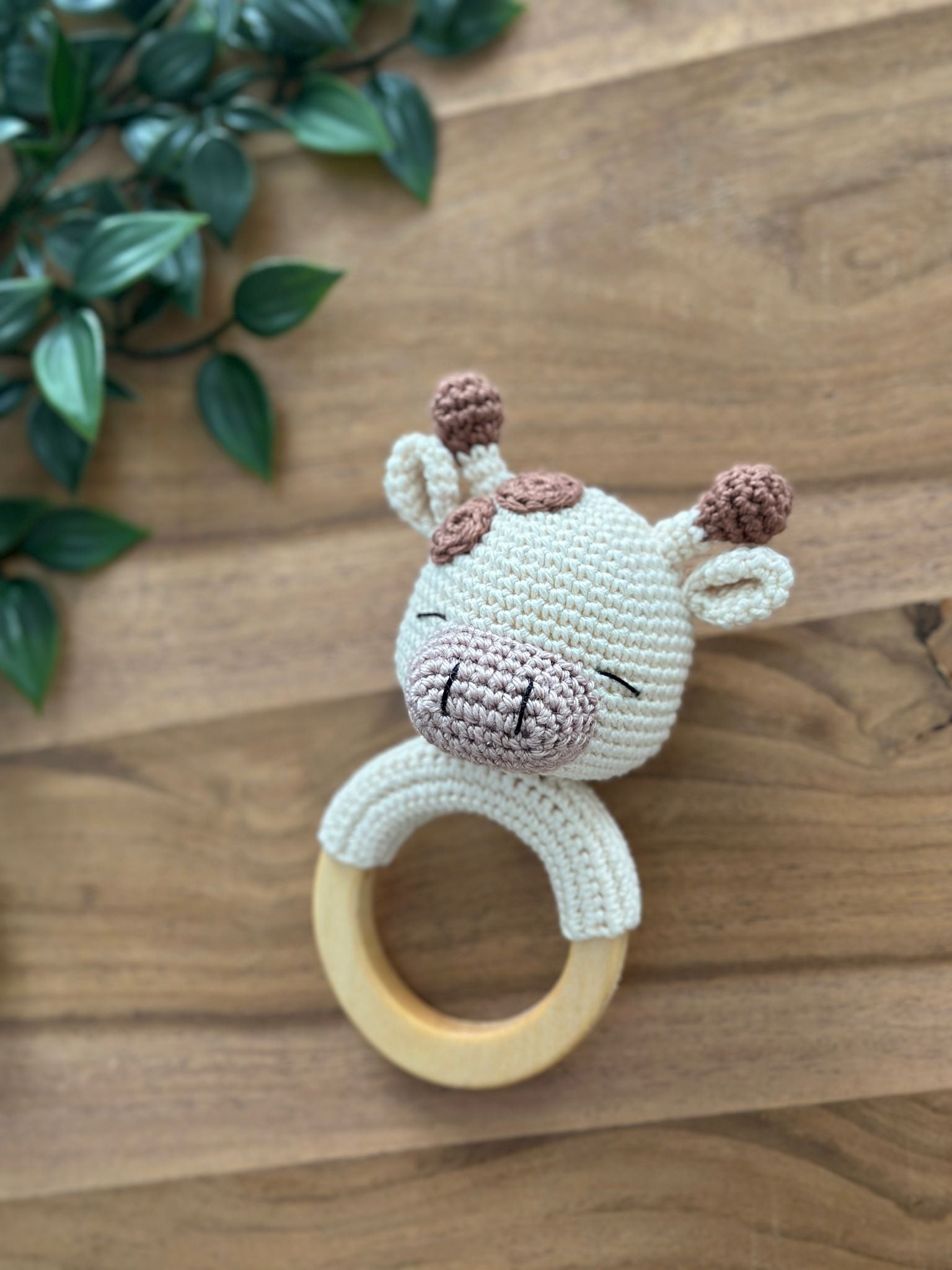 Handmade Crochet Cow Baby Comfort Set – Soft & Adorable