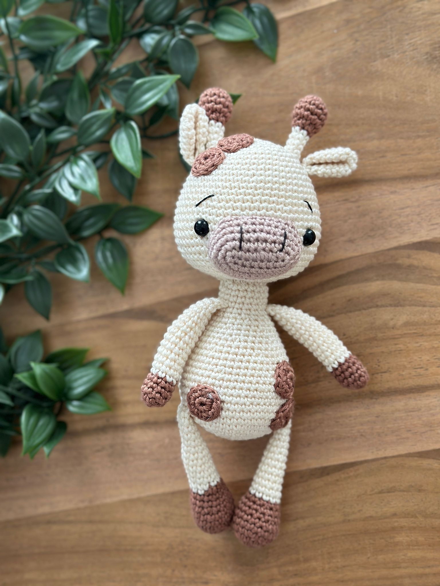 Handmade Crochet Cow Baby Comfort Set – Soft & Adorable