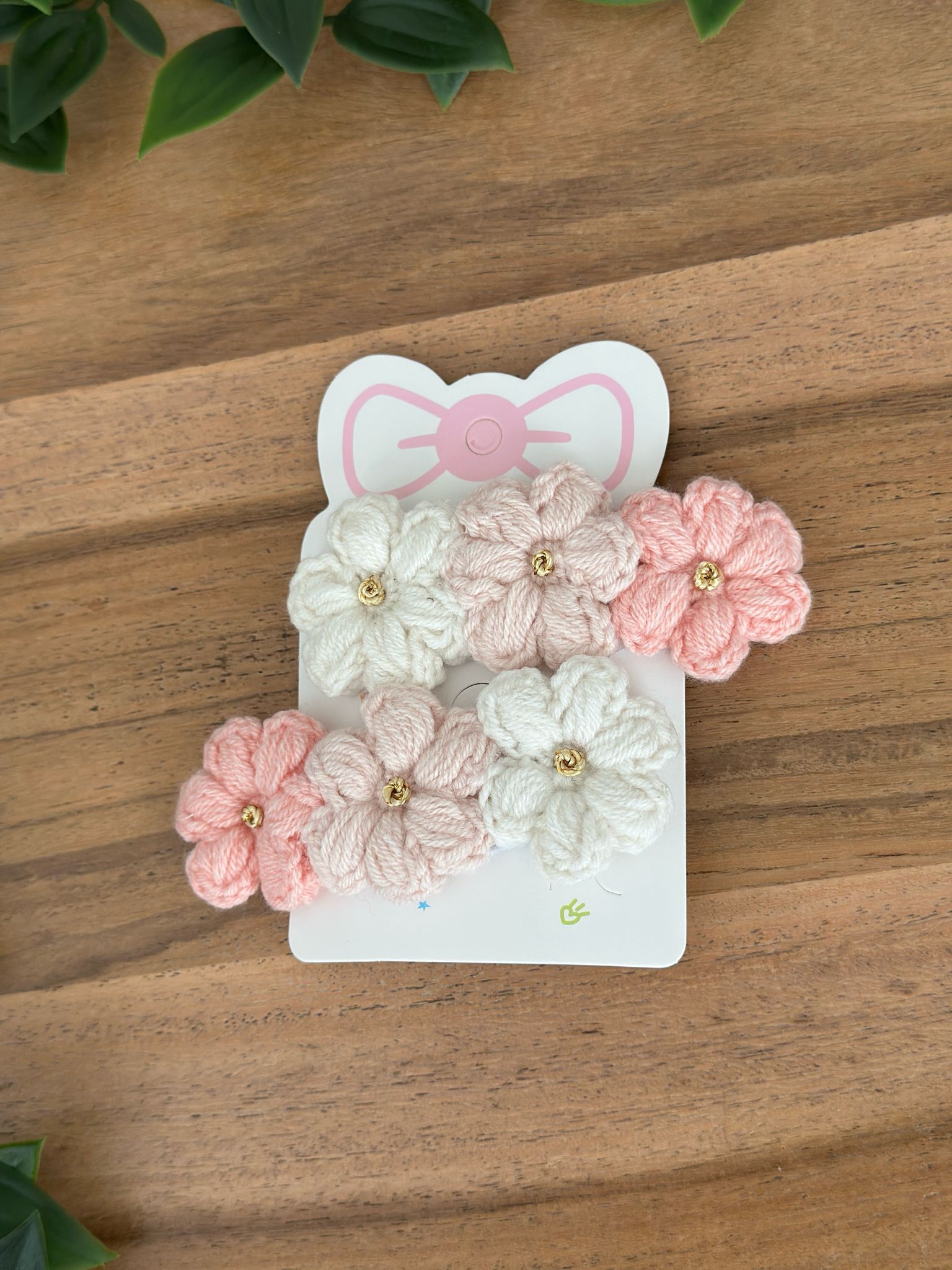 Floral Crochet Hair Clips – Soft Pastel 🌸✨